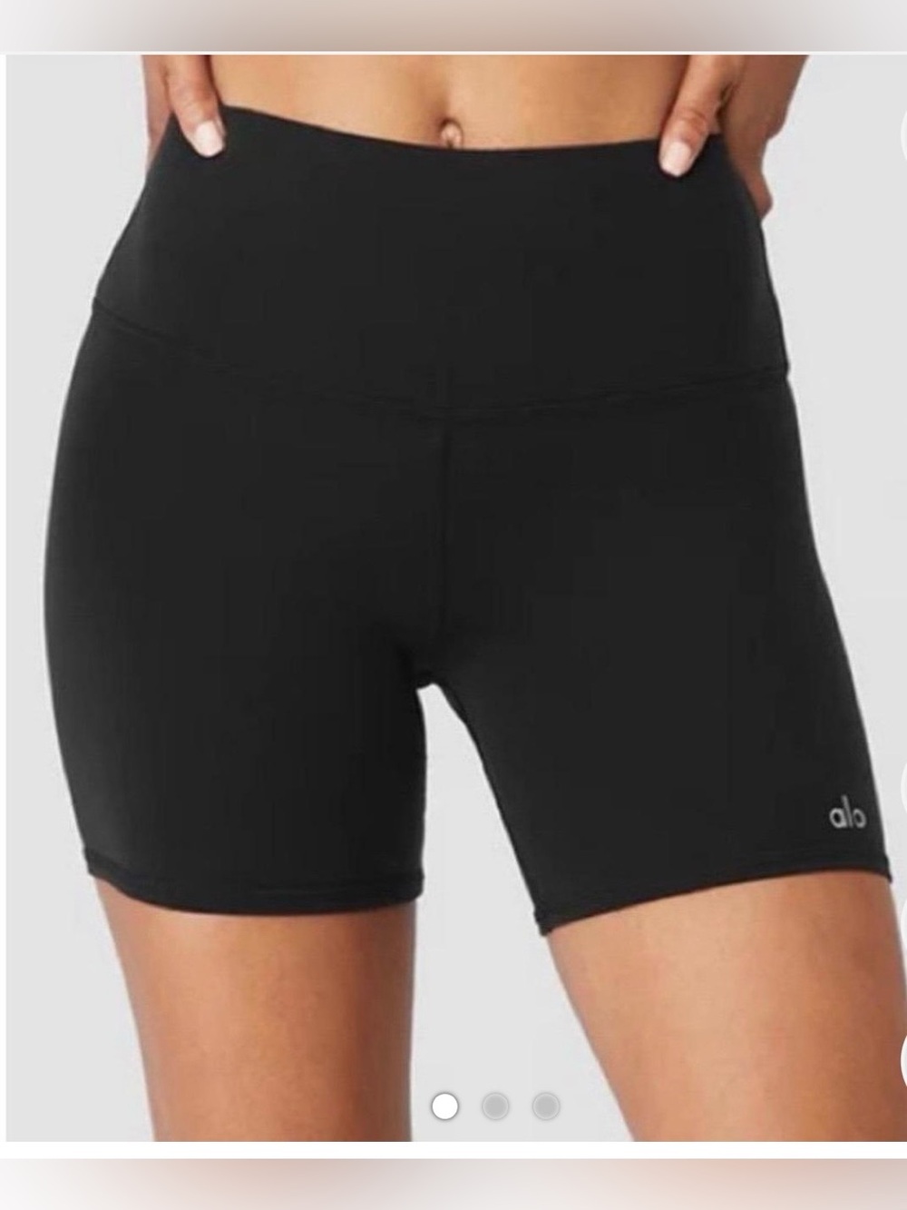 ALO Yoga Black High-Rise Bike Shorts